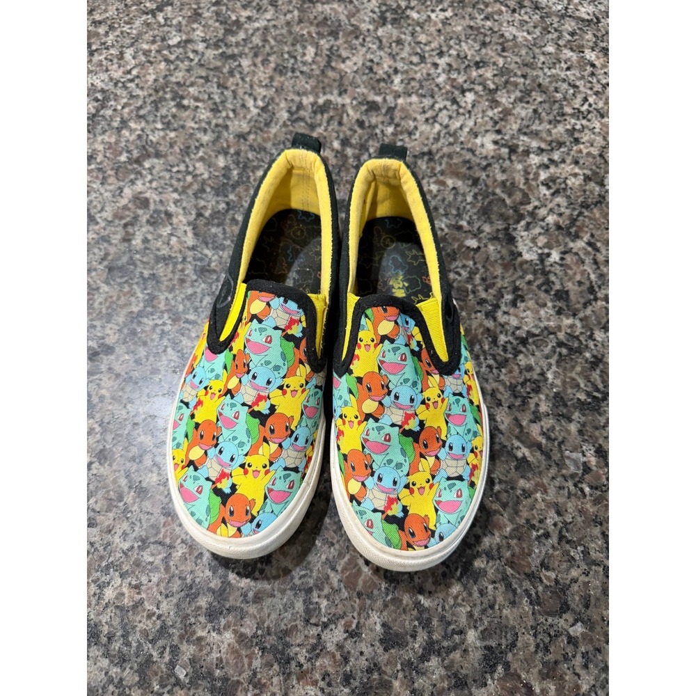 Pokemon Ground Up Kids Slip On Sneakers Pikachu Charmander Squirtle Bulbasaur 4